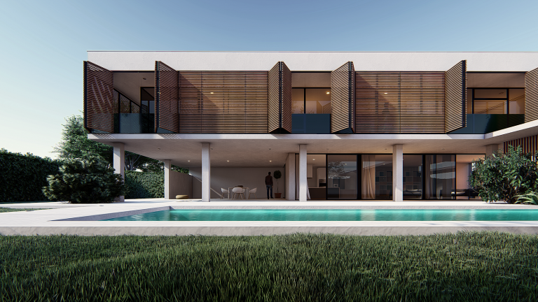 CELOSÍAS DE PINO termotratado para el control solar